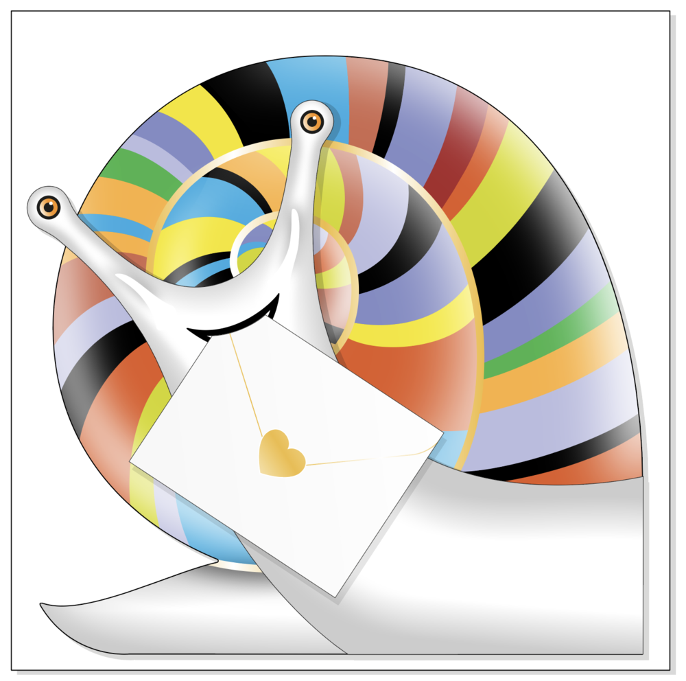 Snail Escargot 3D Special Delivery Animal Greeting Card Cards